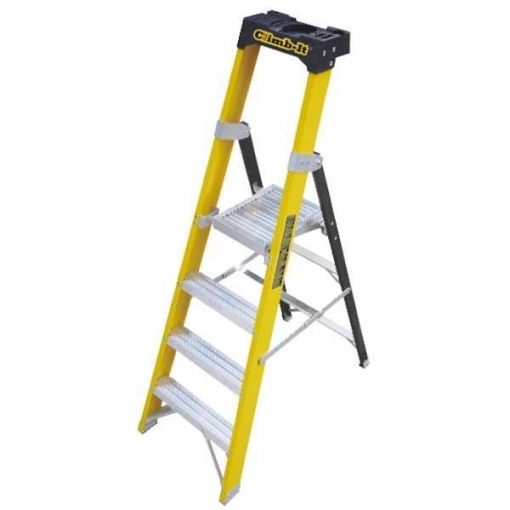 Climb-It Glass Fibre Platform Stepladders - Image 4