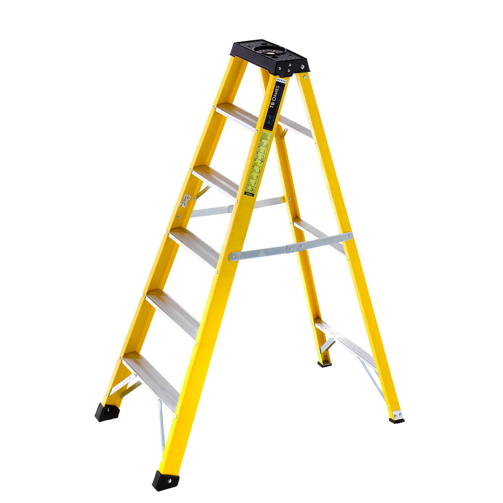 fibreglass swingback stepladder