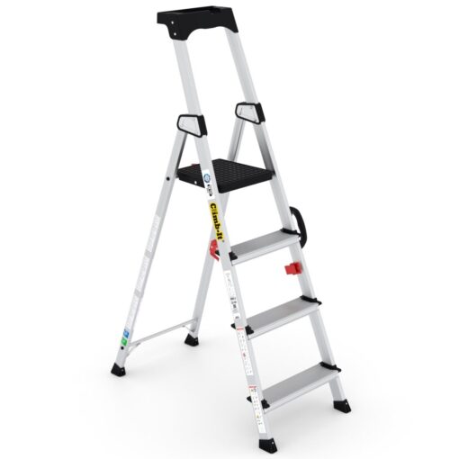 Climb-It Professional Stepladder with Carry Handle - Image 3
